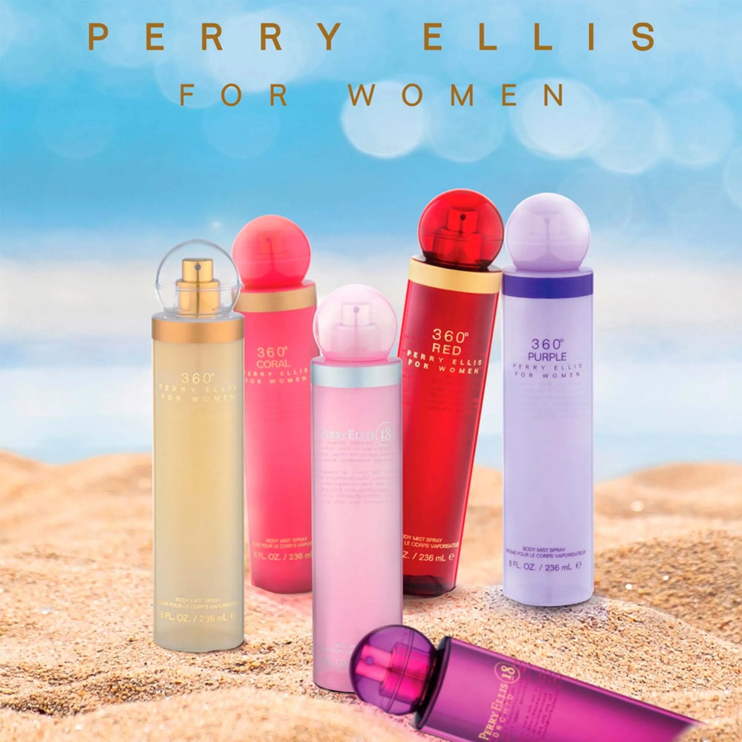 Body Mist Perry Ellis 360º Coral Dama 236 ml