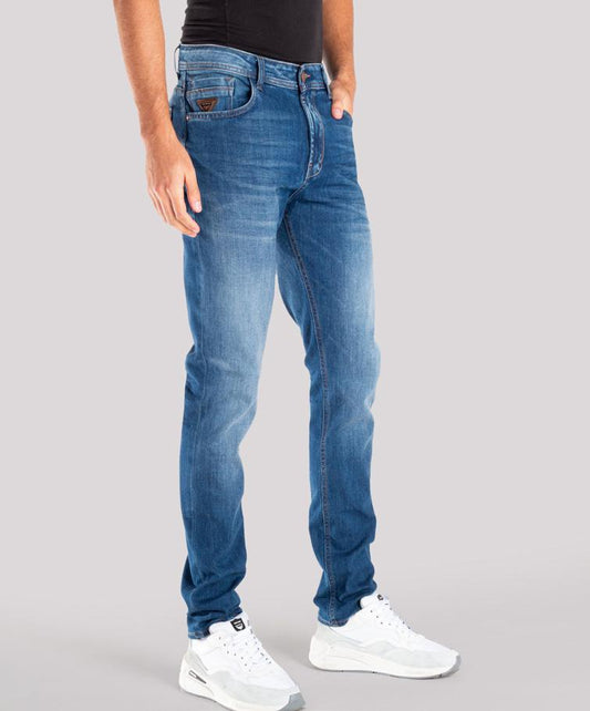 Jean Hombre Oxford 011957 Slim Azul Medio