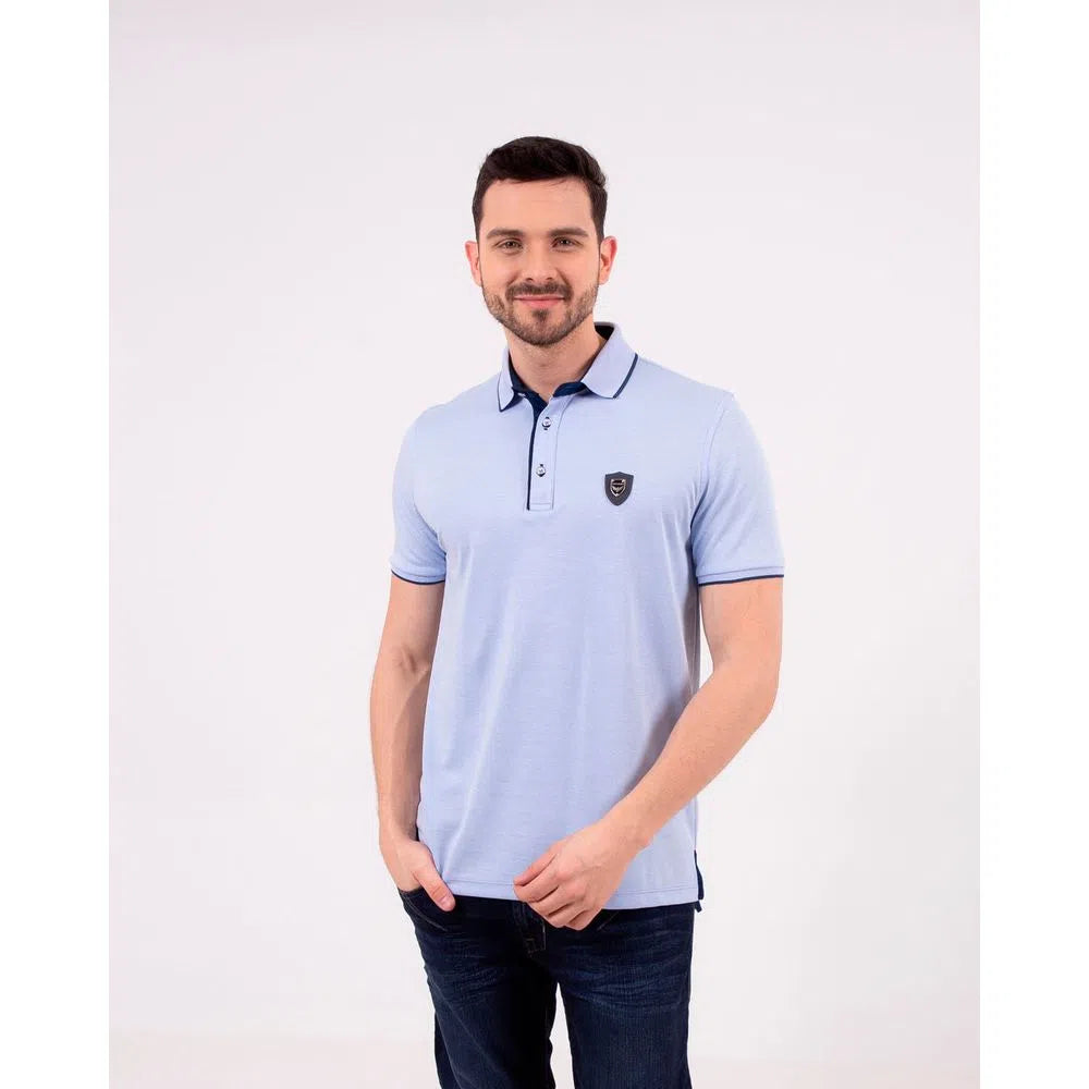 Camiseta Polo Oxford 021963 Celeste