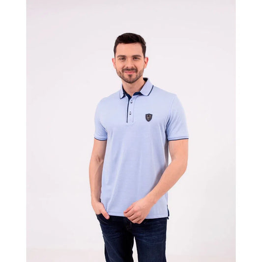 Camiseta Polo Oxford 021963 Celeste