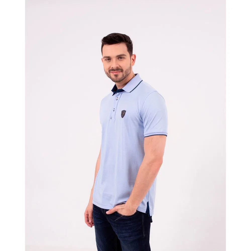 Camiseta Polo Oxford 021963 Celeste