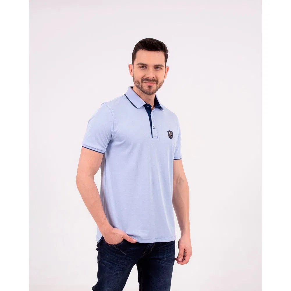 Camiseta Polo Oxford 021963 Celeste
