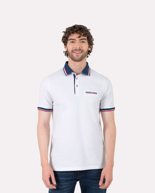 Camiseta Polo Oxford 022116 Blanco