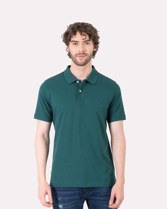 Camiseta Polo Oxford 022146 Verde
