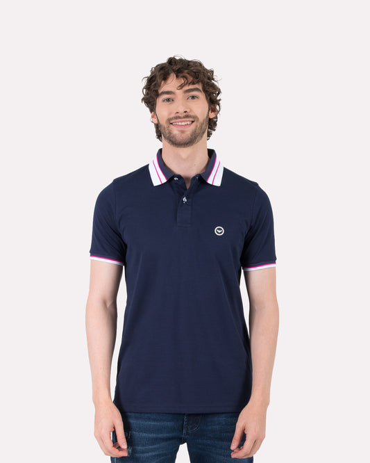 Camiseta Polo Oxford 022186 Azul Navy