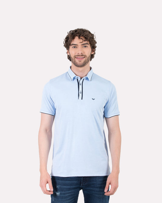 Camiseta Polo Oxford 022196 Azul Celeste