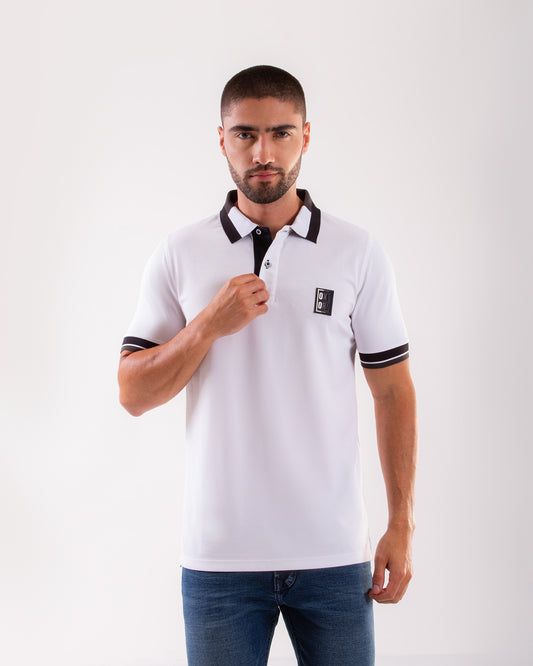 Camiseta Polo Oxford 022230 Blanco