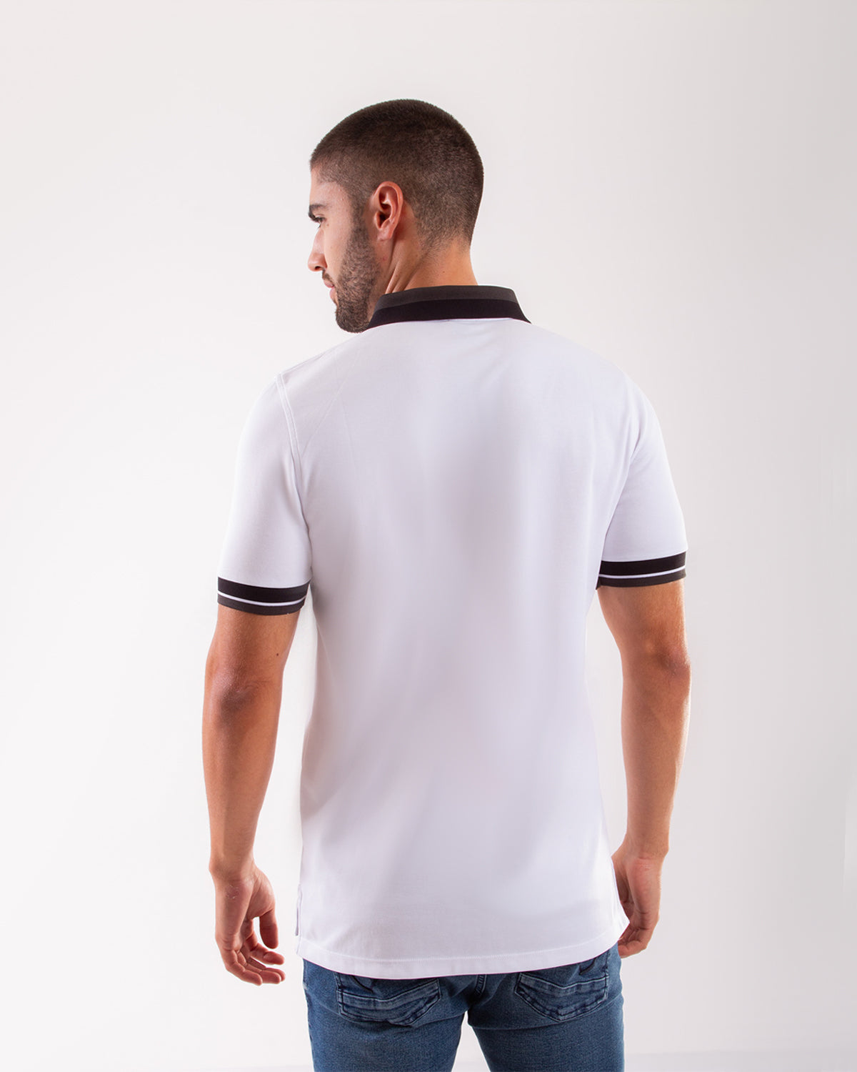 Camiseta Polo Oxford 022230 Blanco