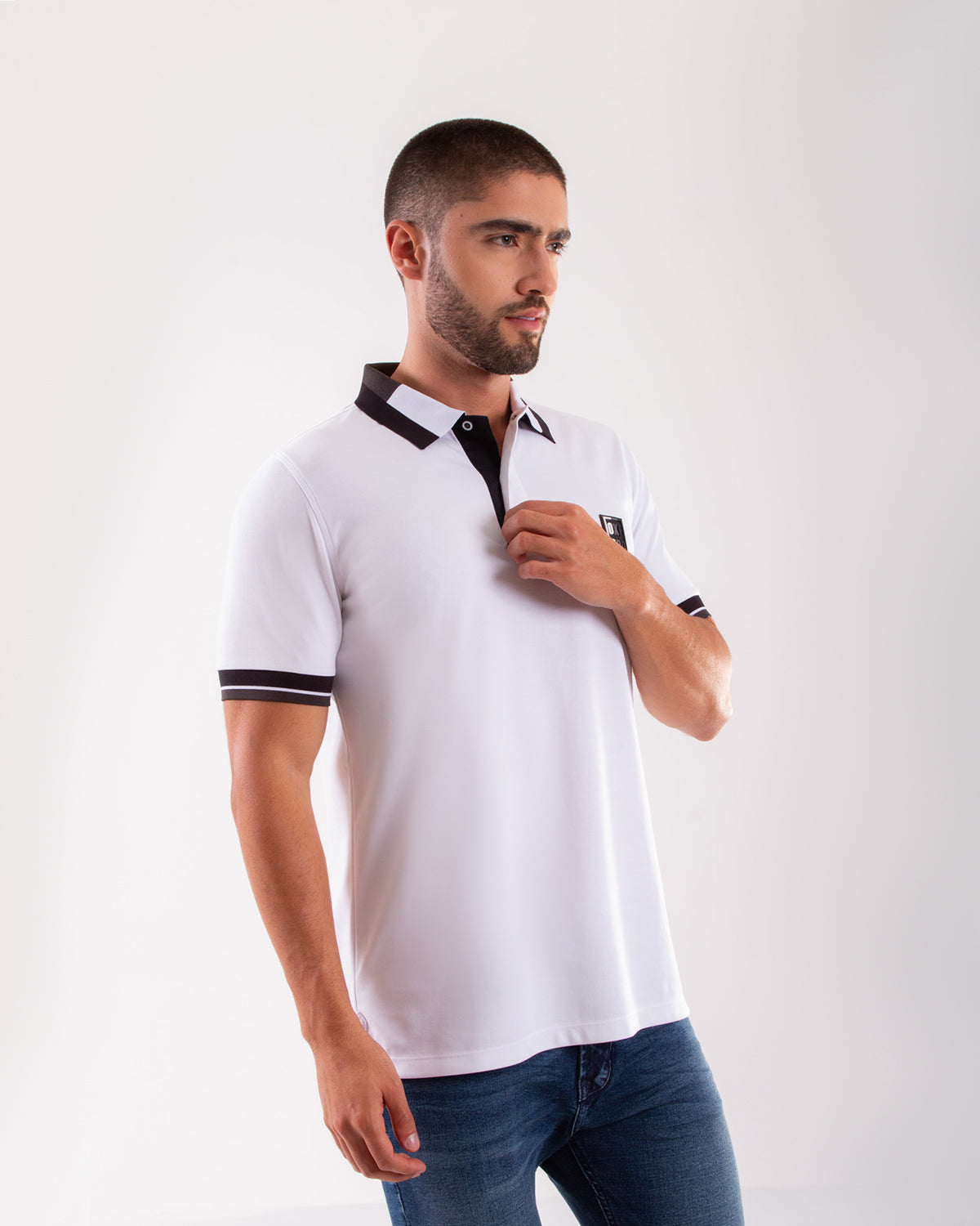 Camiseta Polo Oxford 022230 Blanco