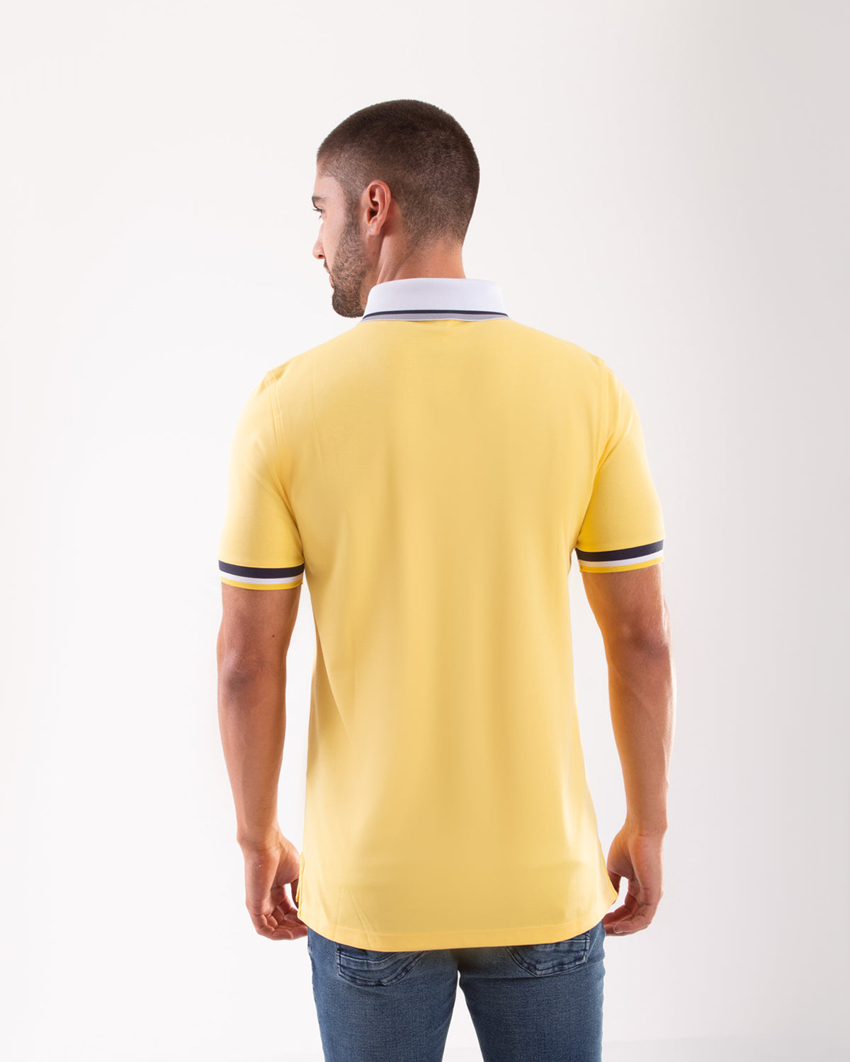 Camiseta Polo Oxford 022246 Amarillo Brillante
