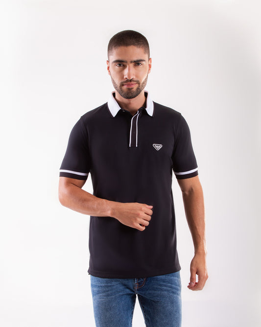 Camiseta Polo Oxford 022261 Negro