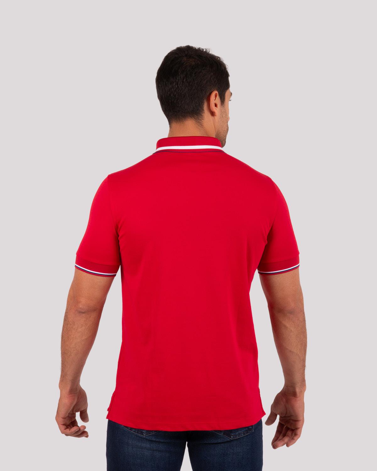 Camiseta Polo Oxford 022410 Rojo