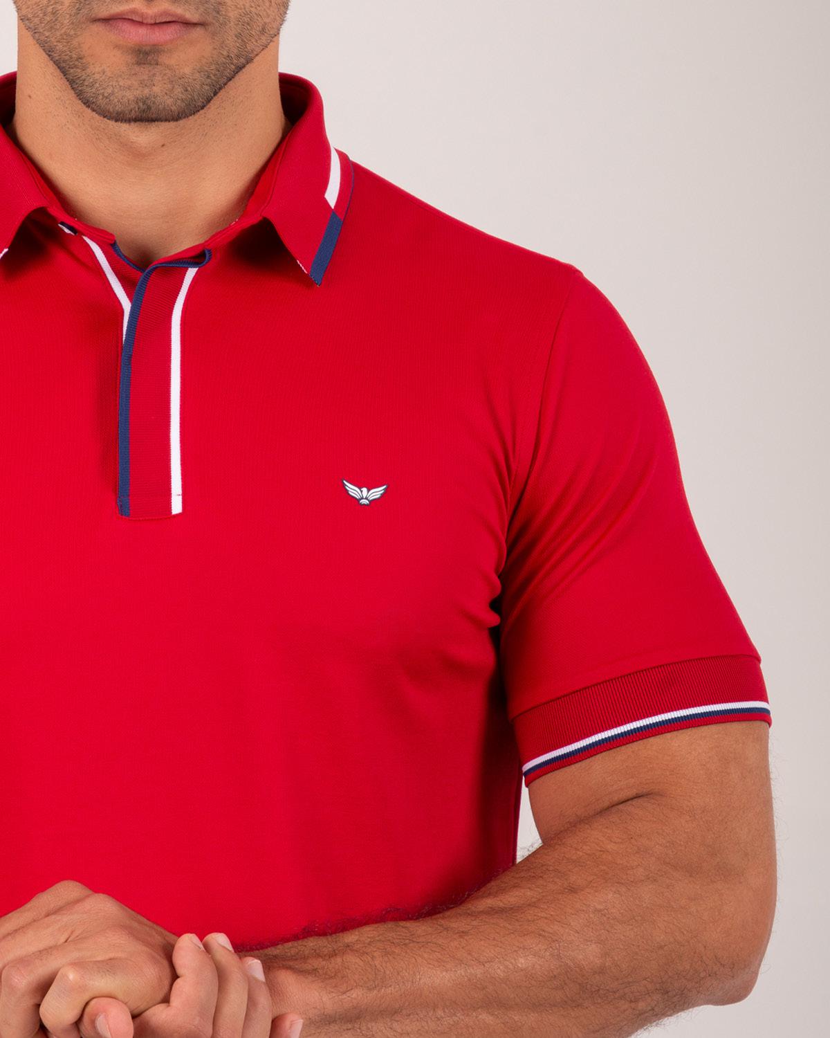 Camiseta Polo Oxford 022410 Rojo