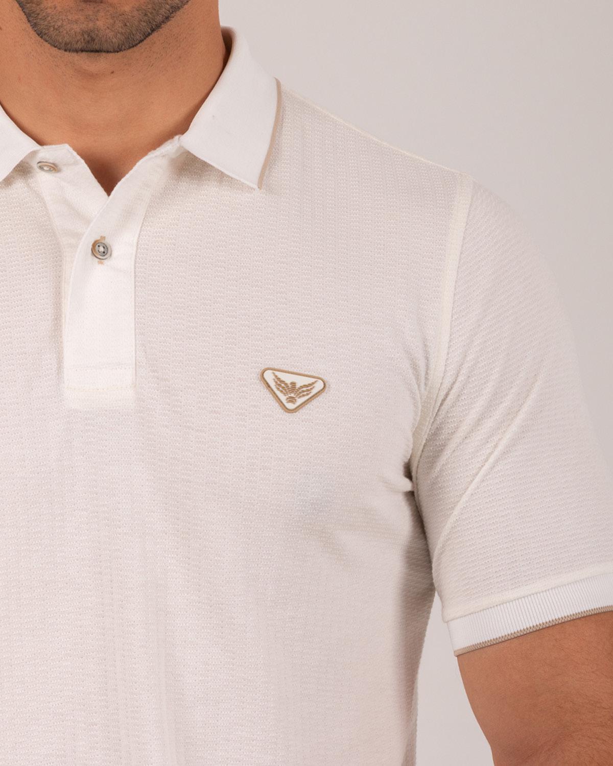 Camiseta Polo Oxford 022436 Crudo