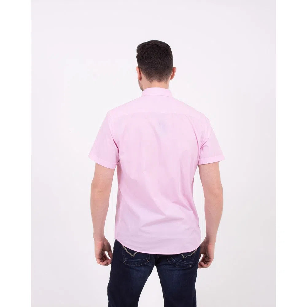 Camisa Manga Corta Oxford 032314 Rosado