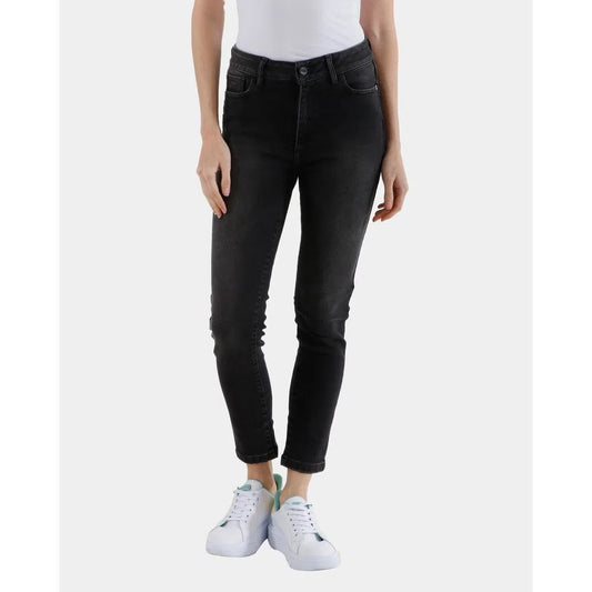 Jean Dama Oxford 041101 Tiro Alto Negro