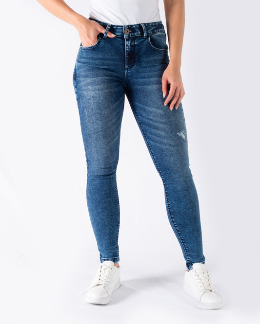 Jean Dama Oxford 041312 Azul Medio