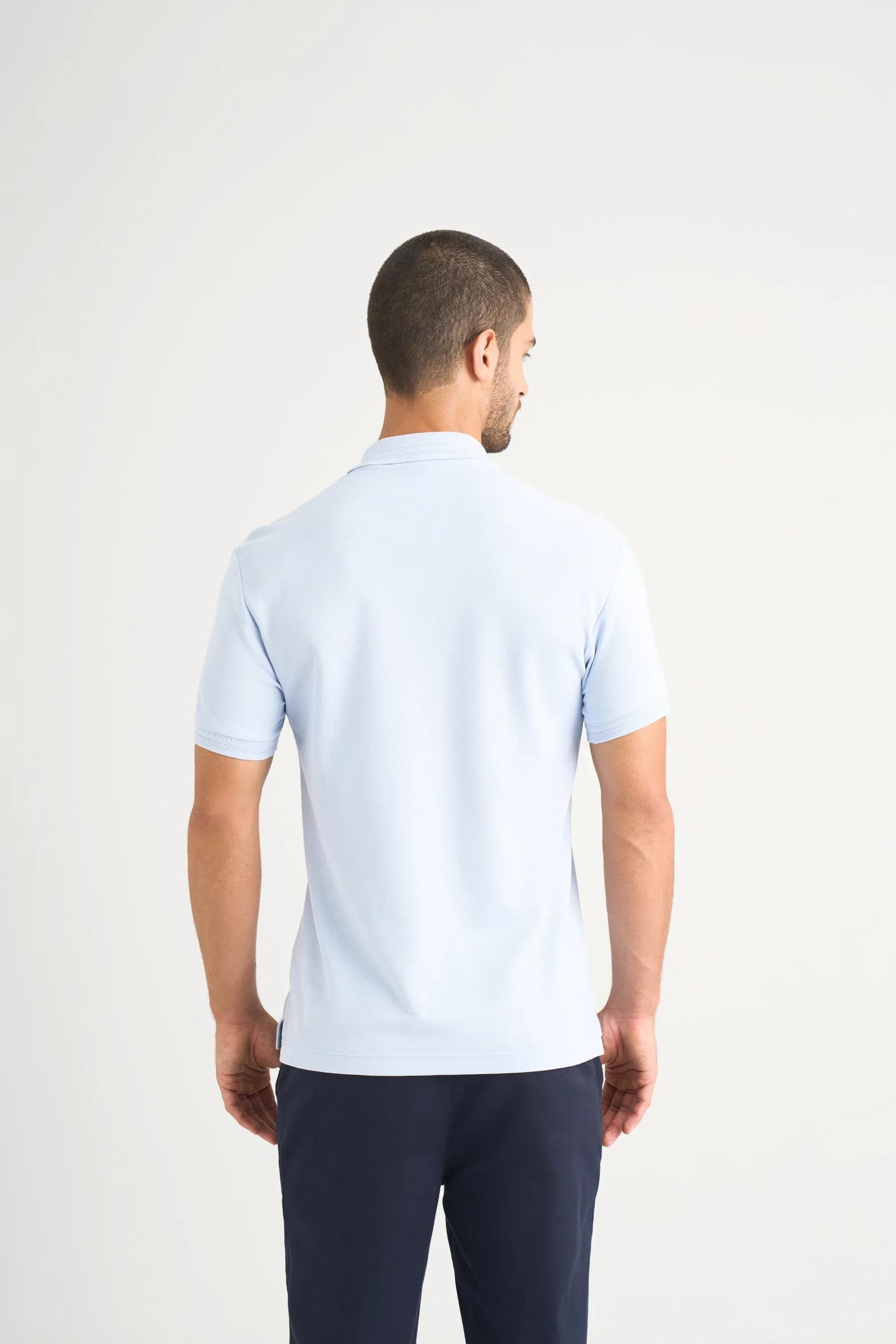 Camiseta Polo Velez Origen 1037396 Essencial Classic Hibrido Azul Claro