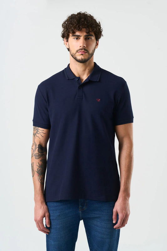 Camiseta Polo Velez Artisan 1039322 Essencial Classic Hibrido Azul Oscuro