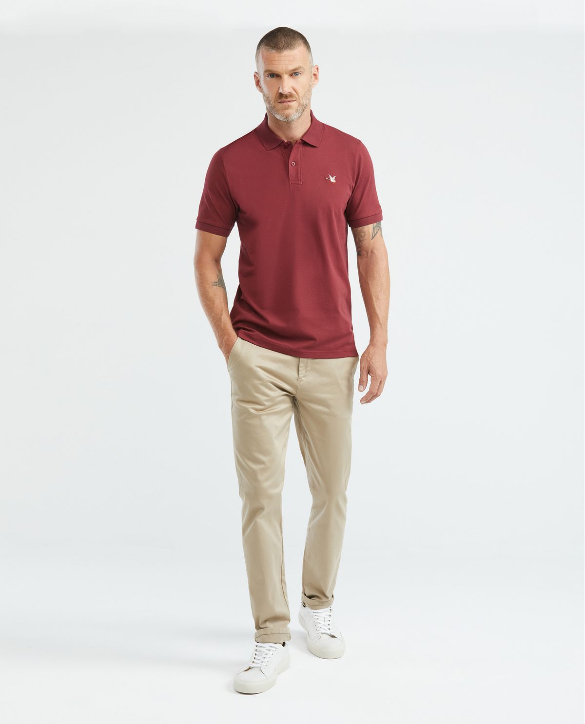 Camiseta Polo Chevignon 609D001 Slim Fit Vino Tinto