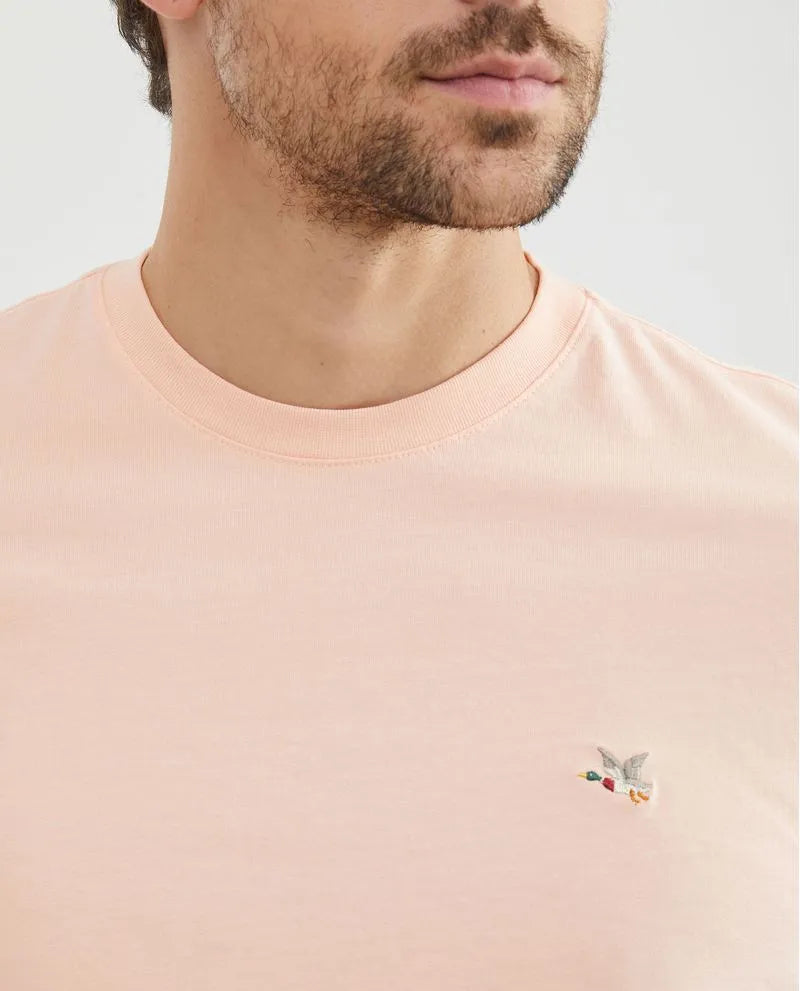 Camiseta Cuello Redondo Chevignon 641F001 Slim Fit Rosa Tropical Claro
