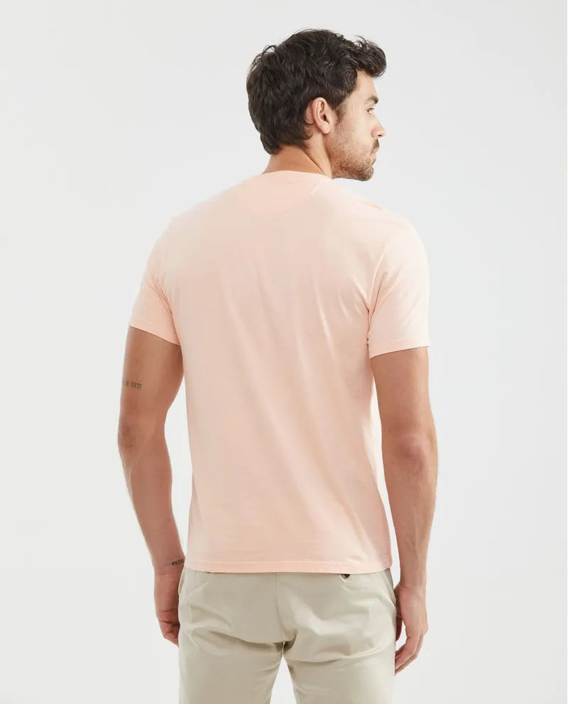 Camiseta Cuello Redondo Chevignon 641F001 Slim Fit Rosa Tropical Claro