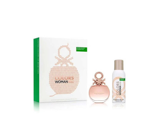 Perfume Benetton Colors Woman Rose Set (EDT80ml+Deo150ml)