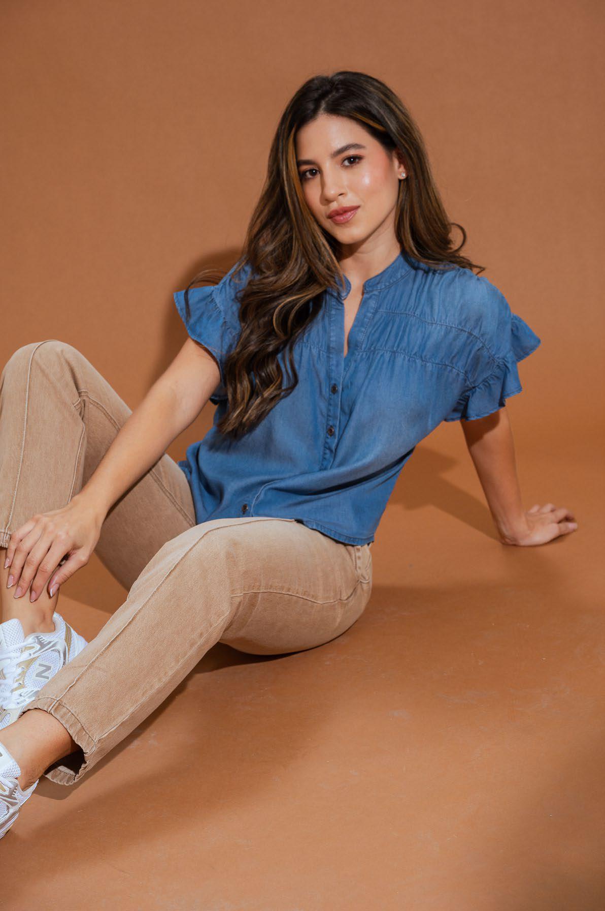 Camisero Dama Ragstyle Pf35110299 Denim