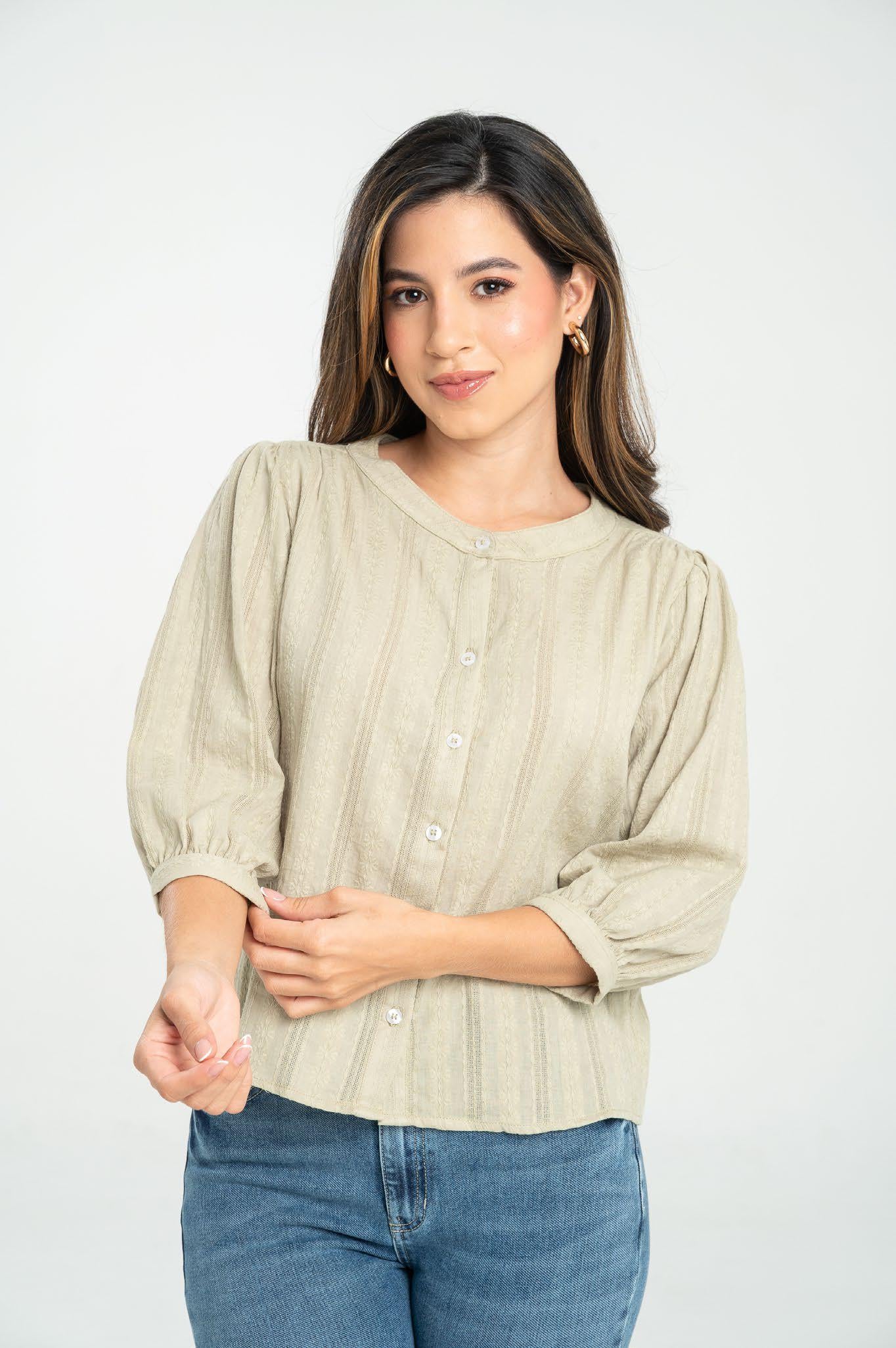 Blusa Ragstyle Pf31113662 Brisa Verde Marino