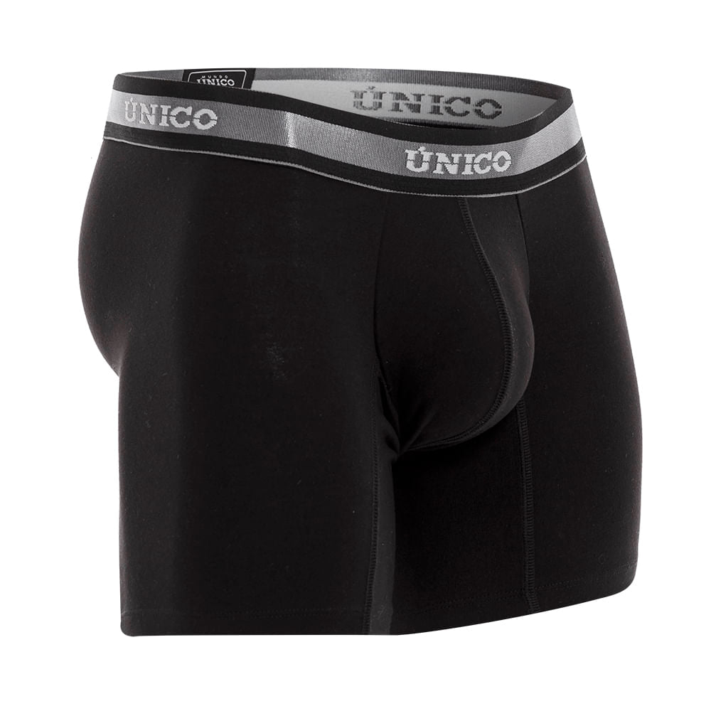 Boxer Unico Clasico Nebuloso A22 Medio Algodon Negro