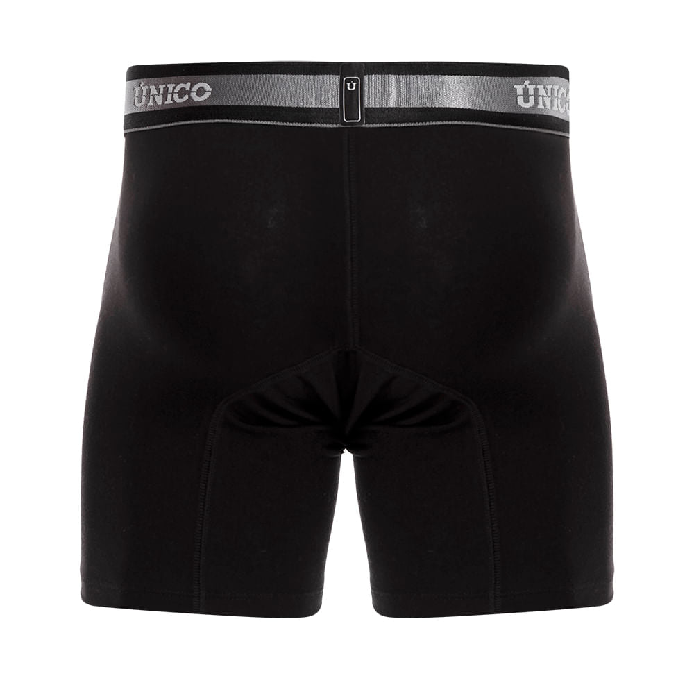 Boxer Unico Clasico Nebuloso A22 Medio Algodon Negro