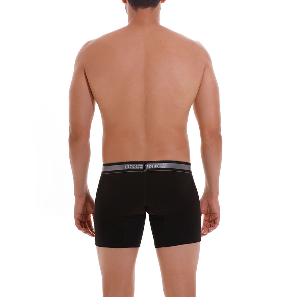 Boxer Unico Clasico Nebuloso A22 Medio Algodon Negro