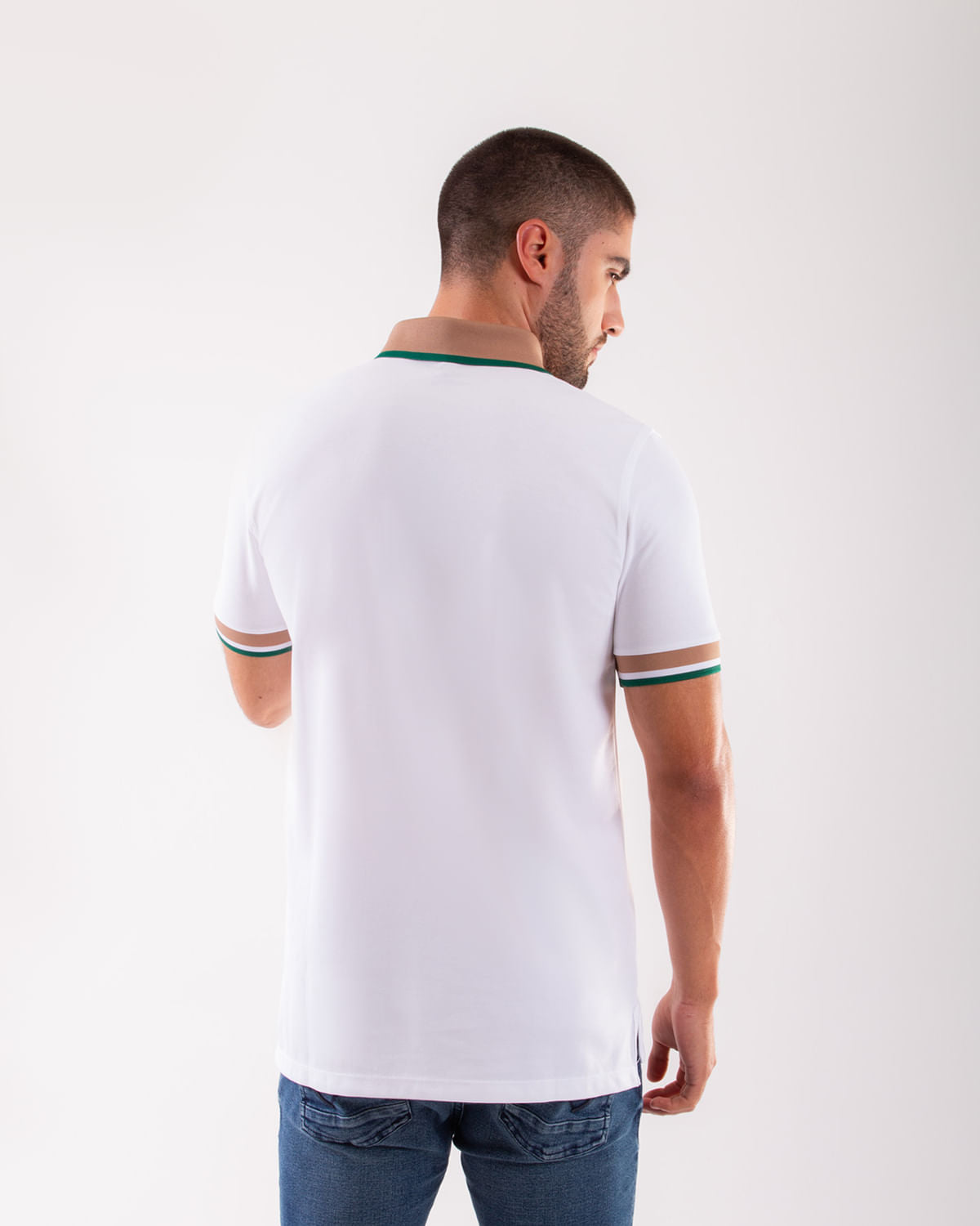 Camiseta Polo Oxford 022223 Blanco