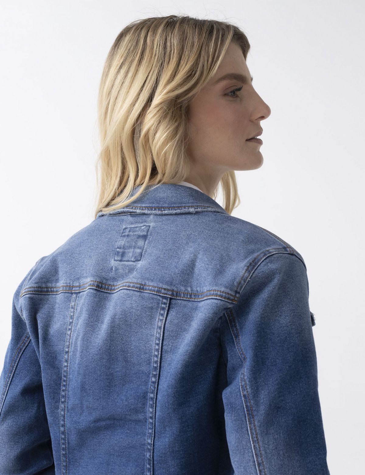 Chaqueta Dama Esprit 1200903 Denim Azul Rivera Medio