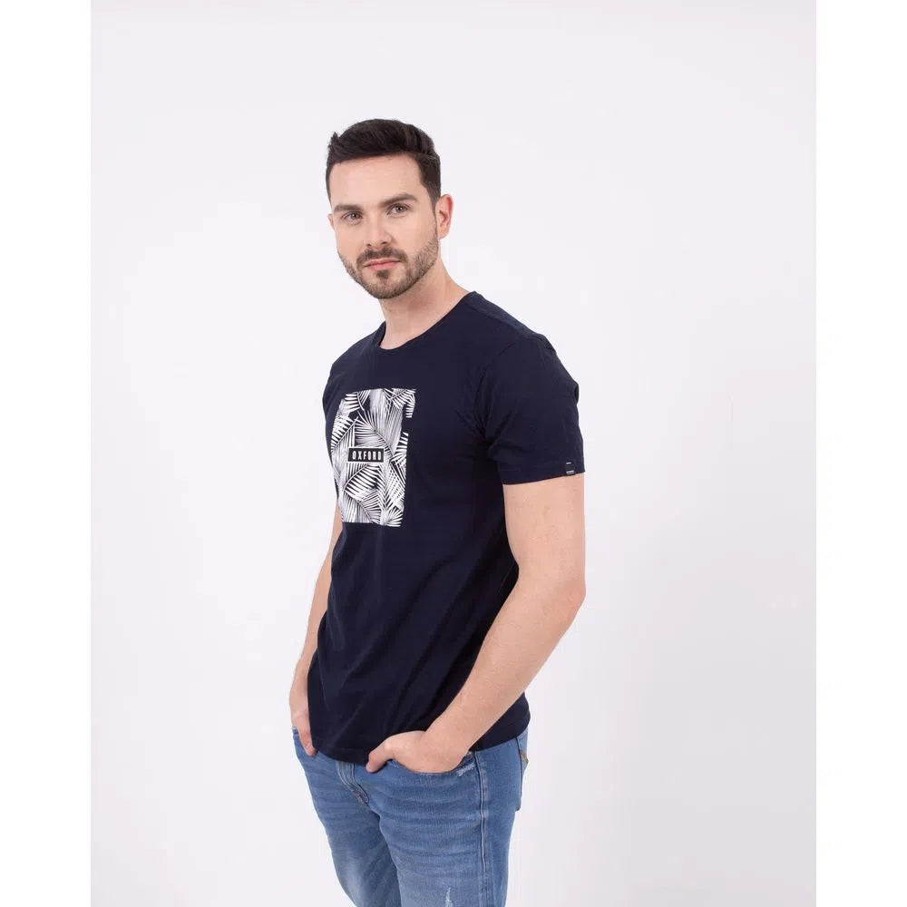 Camiseta Cuello Redondo Oxford 333444 Navy