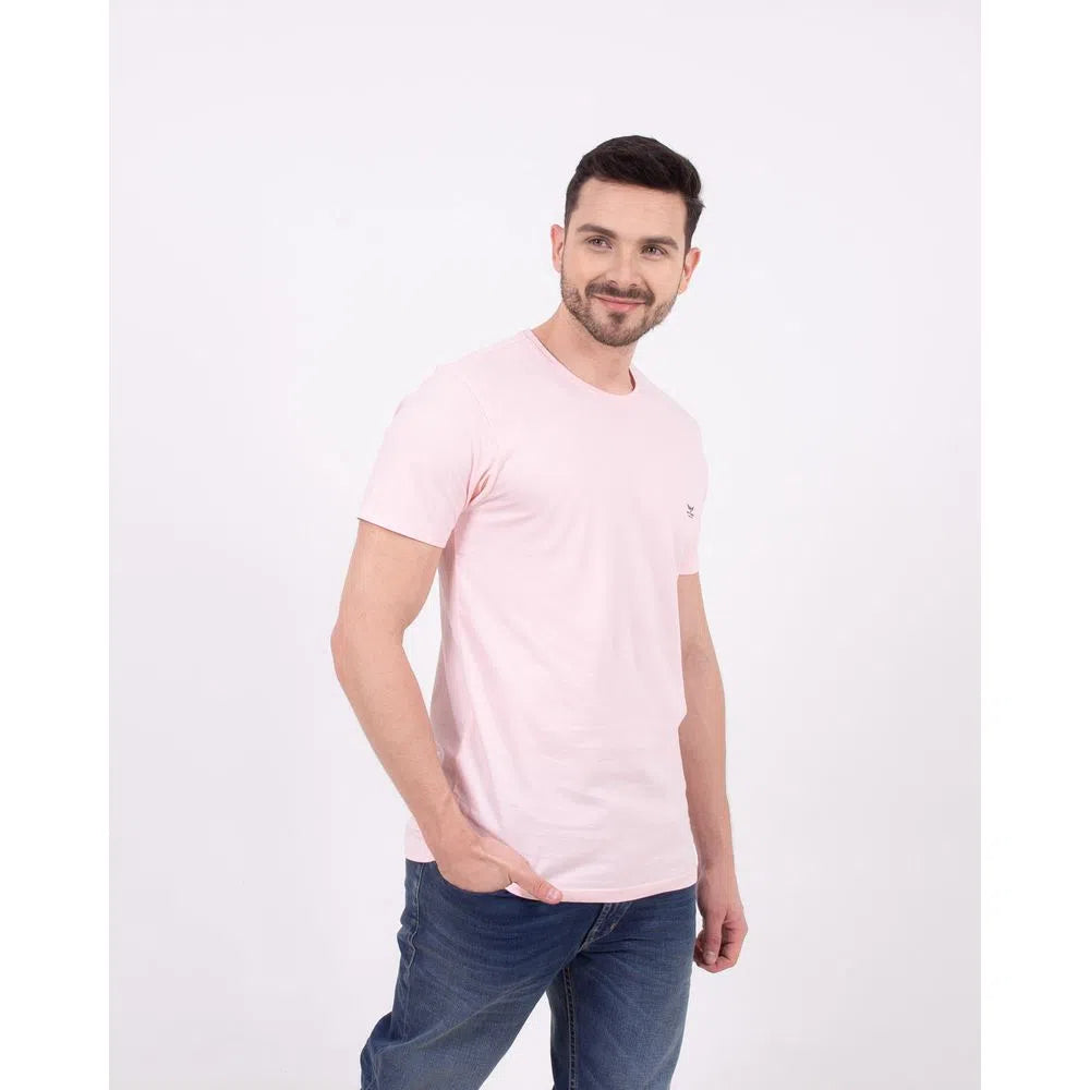 Camiseta Cuello Redondo Oxford 333461 Rosado