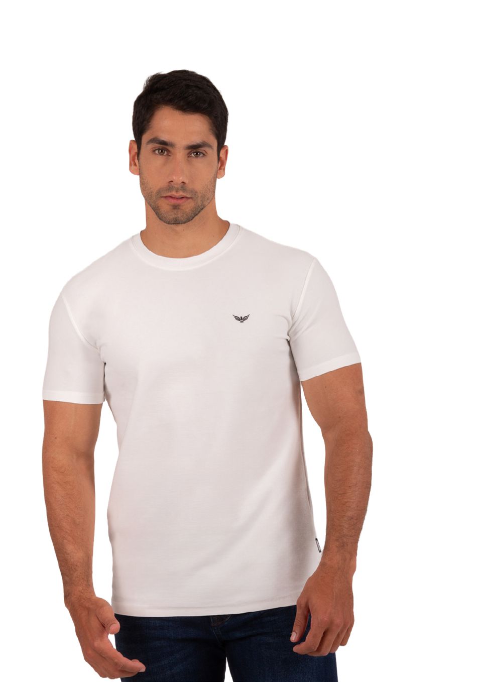 Camiseta Cuello Redondo Oxford 333688 Blanco