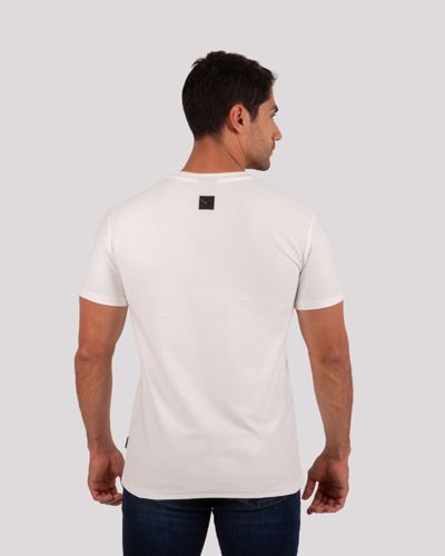 Camiseta Cuello Redondo Oxford 333688 Blanco