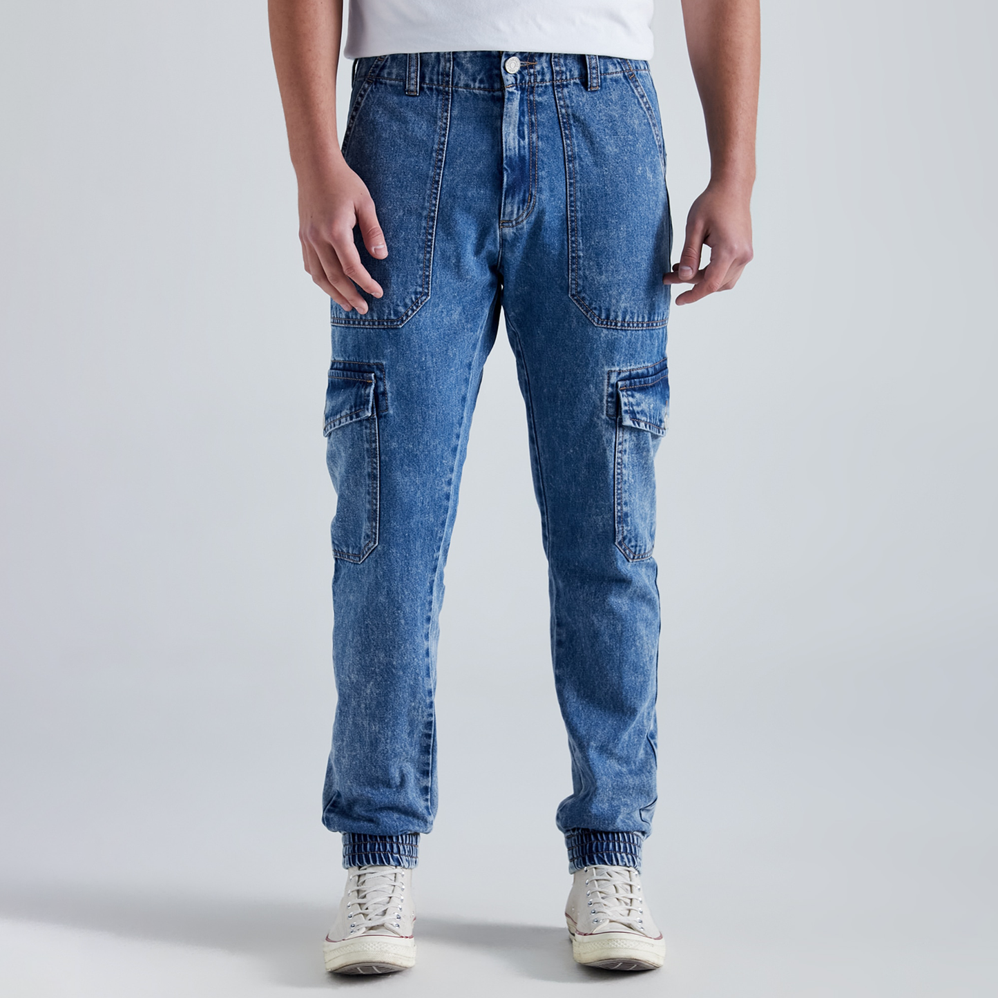 Jean Hombre Americanino 531E903 Jogger Cargo Azul Medio