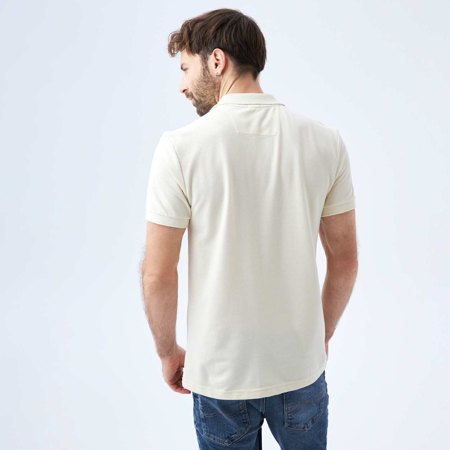 Camiseta Polo Americanino 802E006 Slim Fit Crudo