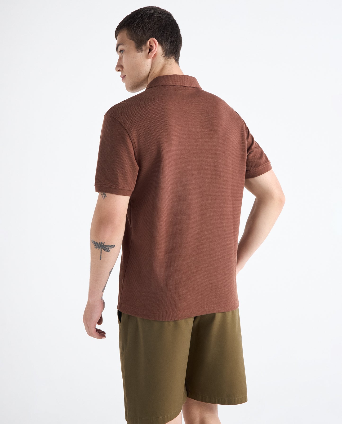 Camiseta Polo Americanino 802H004 Classic Fit Cafe Capuccino Oscuro