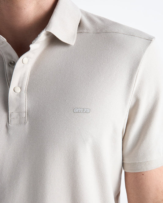 Camiseta Polo Americanino 802H007 Classic Fit Crudo Plata Claro