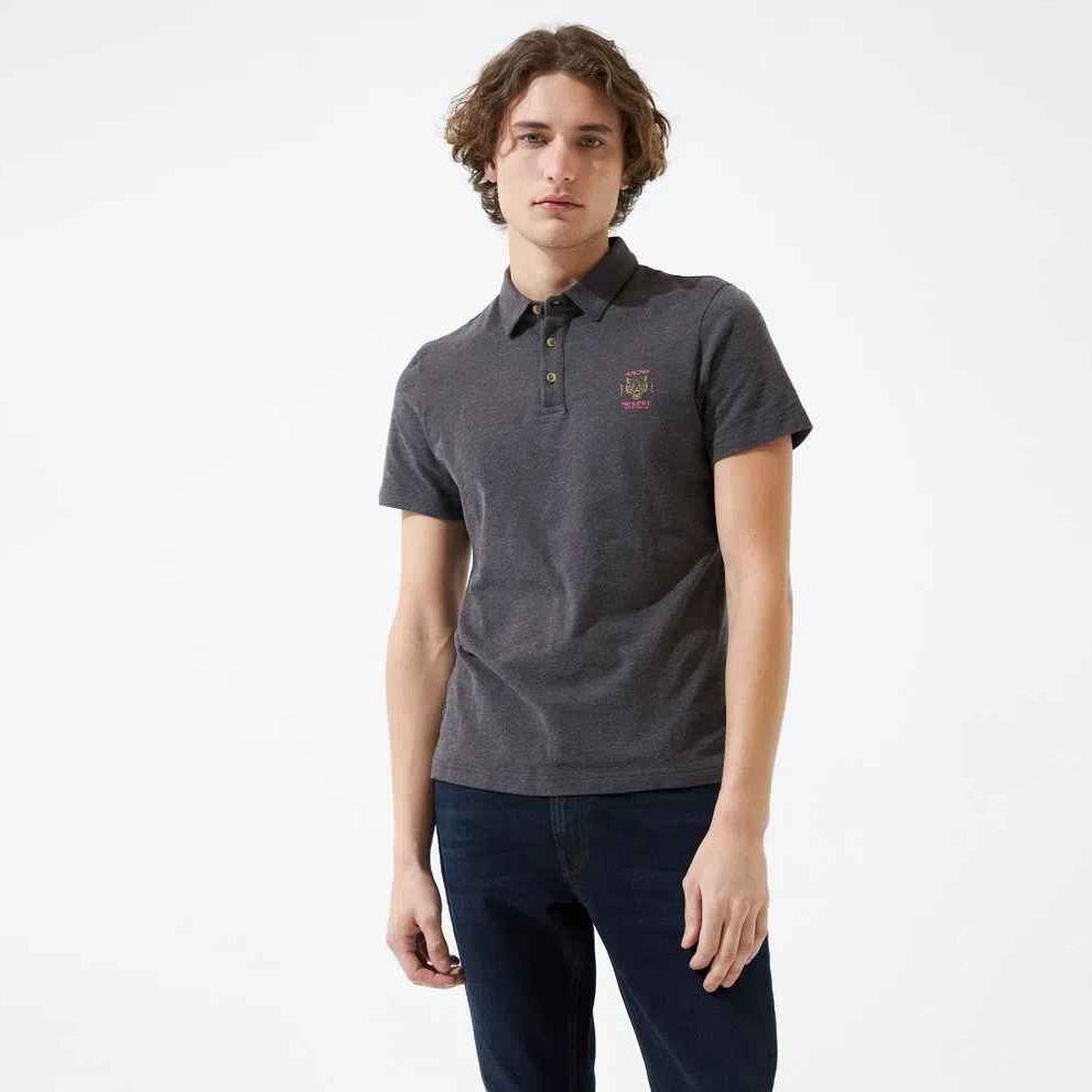 Camiseta Polo Americanino 809D002 Slim Fit Gris Oscuro