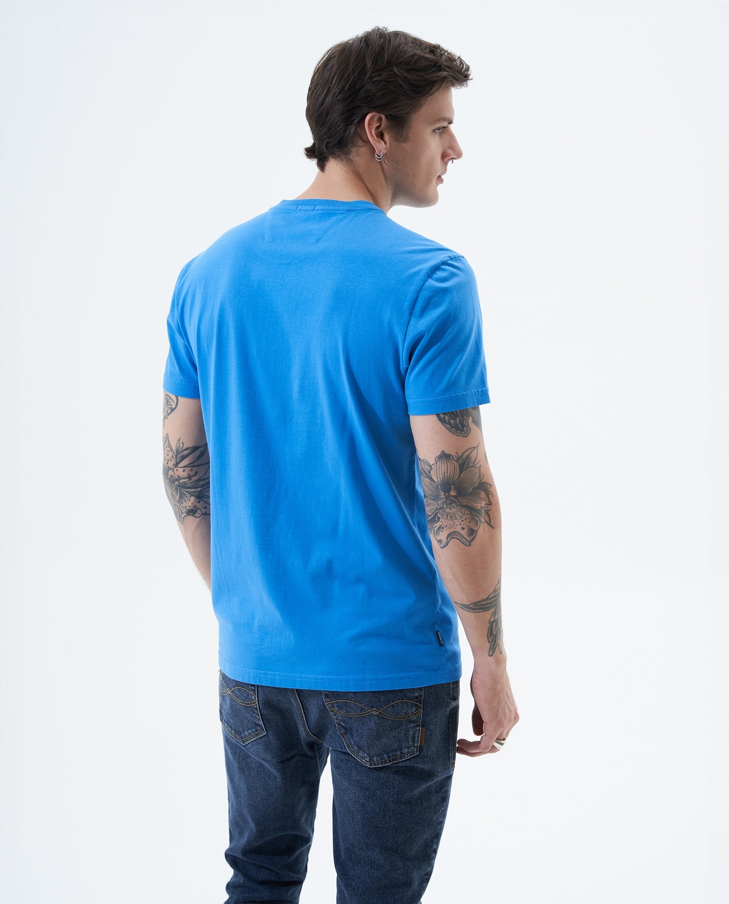 Camiseta Cuello Redondo Americanino 841F002 Slim Fit Azul Legion