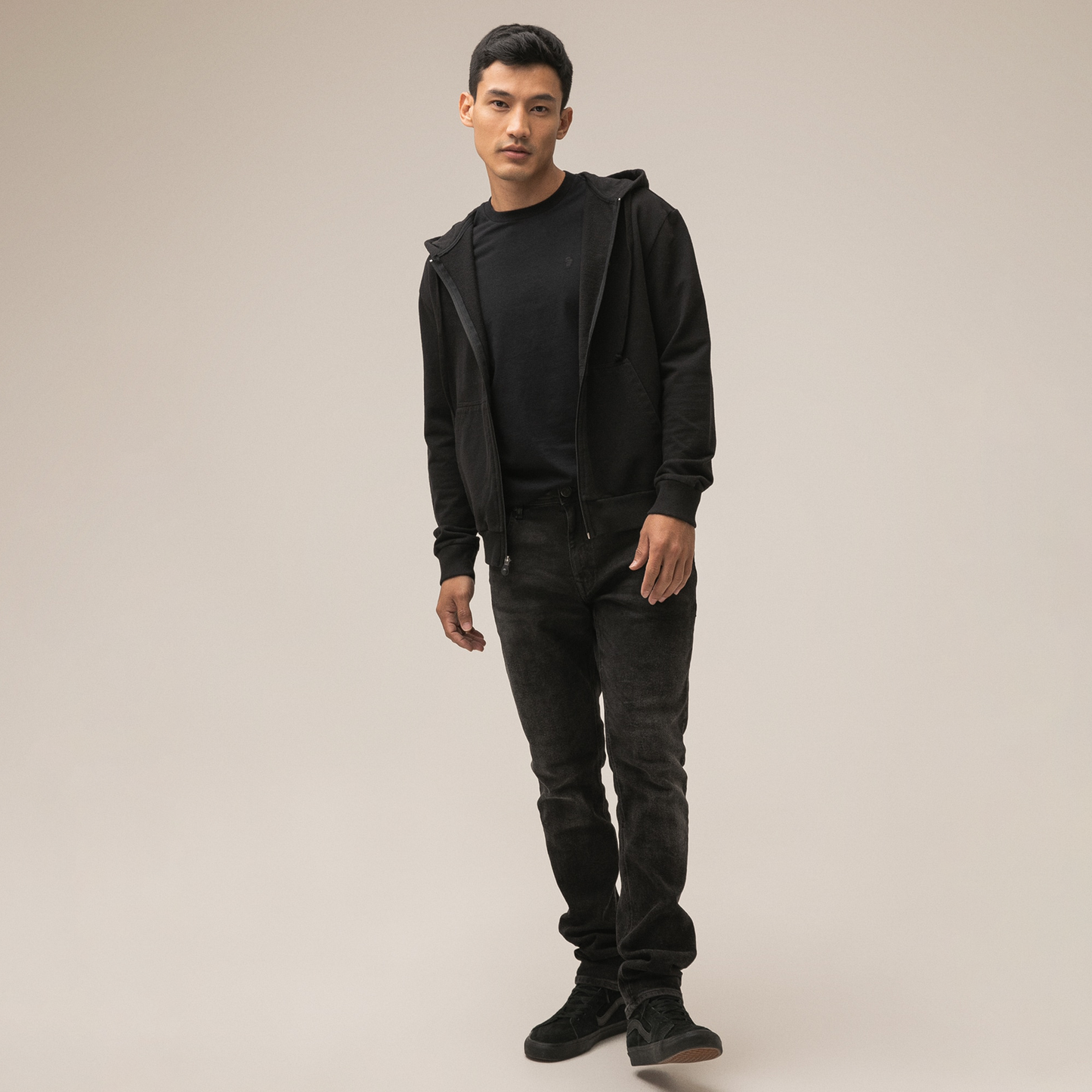 Chaqueta Capota Hombre Americanino 880D003 Algodon Negro