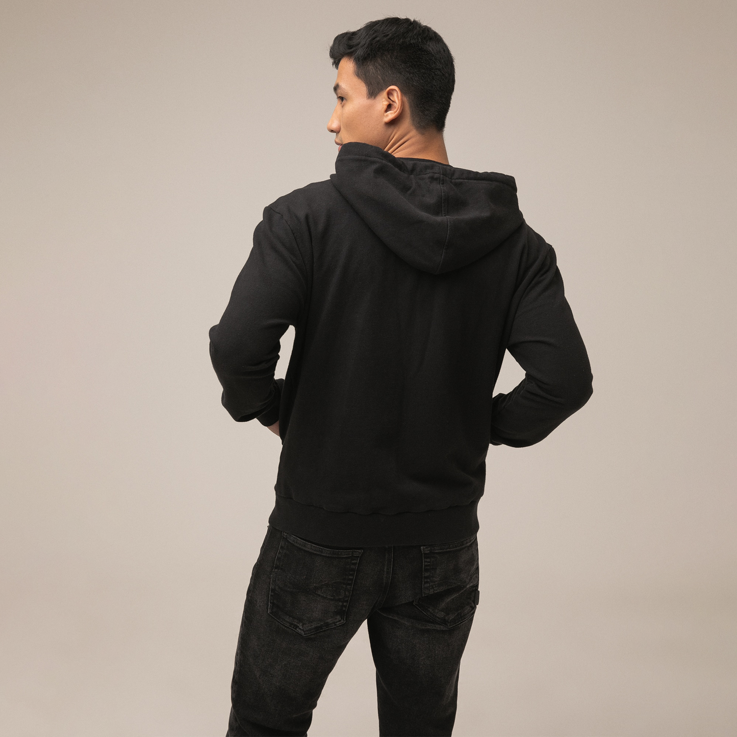 Chaqueta Capota Hombre Americanino 880D003 Algodon Negro