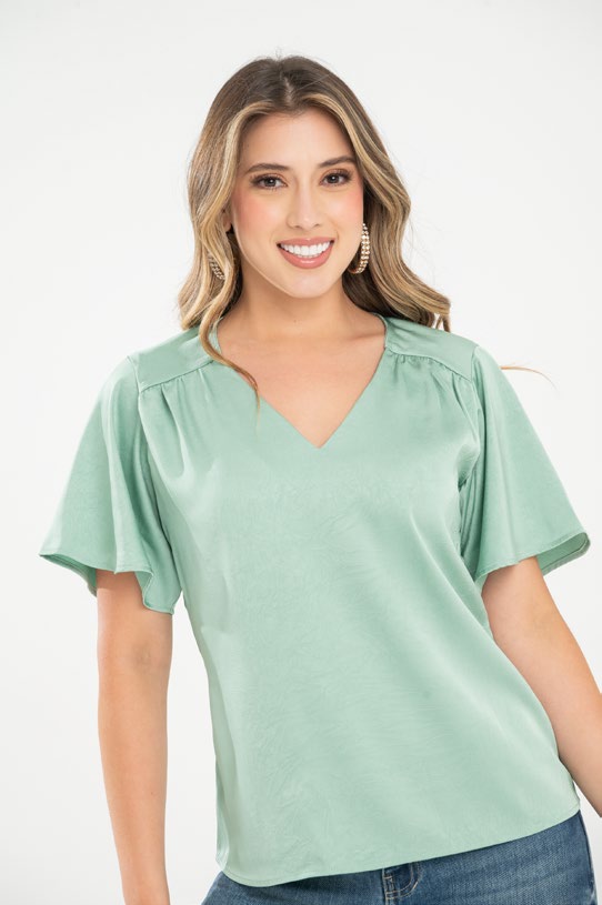 Blusa Ragstyle Pf31113493 Verde Porcelana