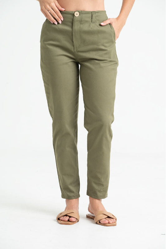 Pantalon Dama Ragstyle Pf31310659 Verde Militar