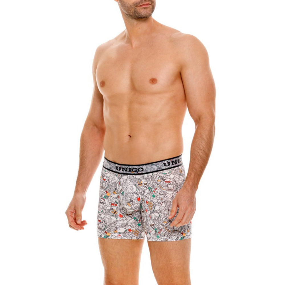 Boxer Unico Fun Botana Medio Microfibra