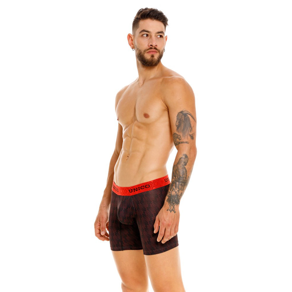 Boxer Unico Semitono Medio Microfibra Microperforado